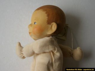 Frühes Holzkopf Baby Elisabeth Pongratz von 1984   18 cm