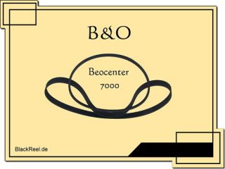Beocenter 7000 Riemen belts Cassette Tape Deck