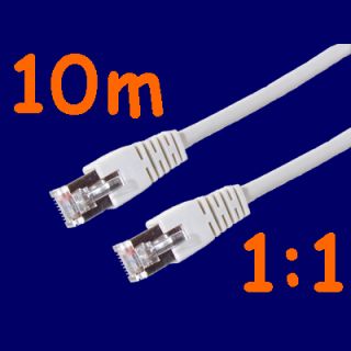 Netzwerk Kabel Patchkabel FTP CAT5e 11 grau 10m°