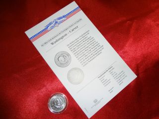 Gedenk Anlagemuenze USA Washington Carver Silber 900 1000 m Zertifikat