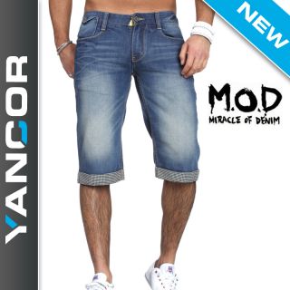 MOD Herren Jeans Shorts Bermuda Arizona blau