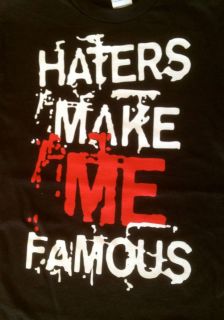 JERSEY SHORE HATERS MAKE ME FAMOUS tee shirt,LIL WAYNE.cool story