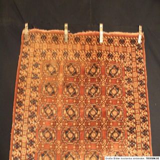 Antiker Handgeknüpfter Perser Teppich Turkman Jomut Old Carpet Rug