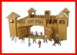 931 0520 D6 Drewart Western Fort Festung Indianer Cowboy Westernstadt