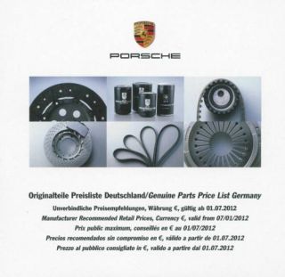 Porsche CD Preisliste 365 911 Turbo 912 914 924 924 928