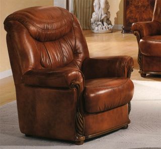 Luxus Sofa Couch Echt Leder 3 Sitzer Möbel Italien Neu Design Braun