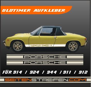 914 / 911 / 912 / 924 / 944 Seitenaufkleber Repro für Porsche