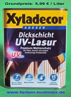 Xyladecor Dickschichtlasur UV Lasur, ( 5,99€/l)