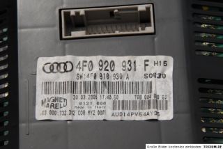Audi A6 S6 4F TDI Tacho Kombiinstrument KI Diesel 4F0920931F 2.0 2.7 3