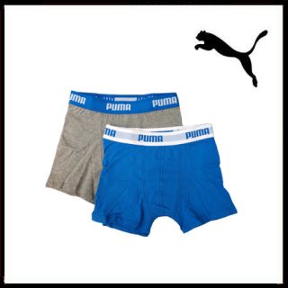Puma Bodywear Boys Boxershorts Doppelpack grau/blau
