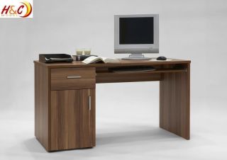Schreibtisch Computertisch Tisch Workstation Mod.T937 Nussbaum