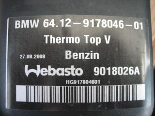 BMW X5 X6 Standheizung E70 E71 E72 Webasto Thermo Top V 64129178826