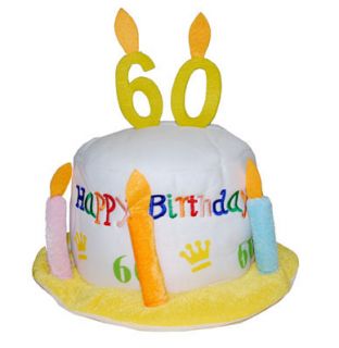 Happy Birthday Hut 60. Geburtstag Party Dekoration Jahrestag Hochzeit