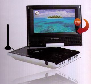 Portabler DVB T DVD Player LCD TV USB SD MMC DivX