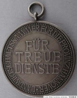 Hannover Medaille Landwirtschaftskammer Silber 990