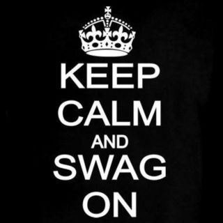 KEEP CALM AND SWAG ON T Shirt Crown #SWAGG Drake YOLO Jersey Music