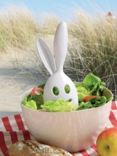 Salatbesteck Salad Bunny weiß