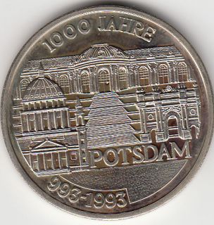 MEDAILLE 1000 Jahre Potsdam 993   1993