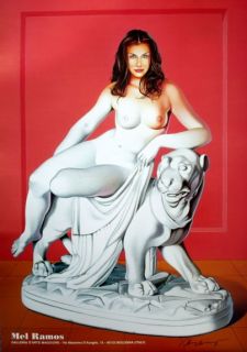 Mel Ramos  erotische Offset LITHOGRAFIE , handsigniert , Villa Stuck