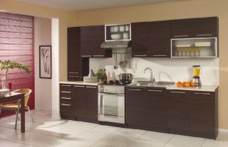 Küchenzeile Küchenblock Küche mit E Geräten Einbauküche 240 cm