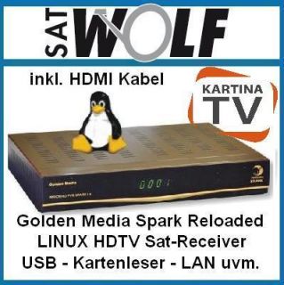 Golden Media GM 990 CR PVR SPARK LX HD Reloaded   LAN HDTV E2 Linux