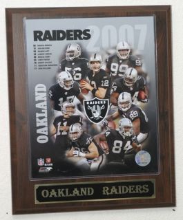 2007 Oakland Raiders Team Plaque