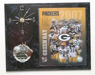 2007 Green Bay Packers Team Picture Clock