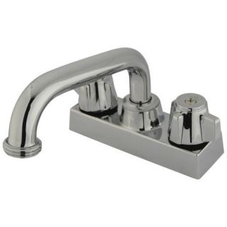 Kingston Brass KB471 Traditional 4 Laundry Tray Faucet with 6 Spout