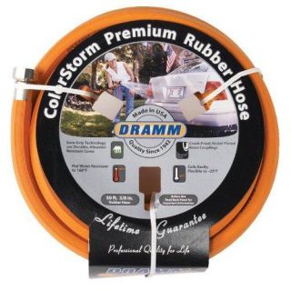 Dramm 10 17002 5/8 X 50 ColorStorm Premium Rubber Hose, Orange