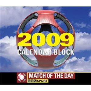 Match of the Day 2009 Desk Block Soccer Calendar Sports