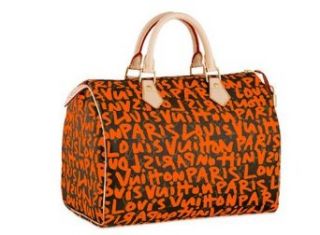 Louis Vuitton Monogram Graffiti Speedy 30   Orange