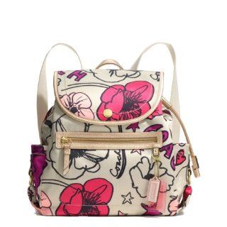 Signature Daisy Kyra Flower Print Backpack Bag 19284 Multicolor Shoes