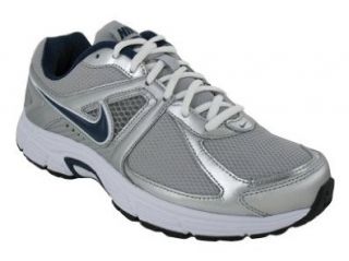NIKE DART 9 RUNNING SHOES 10 (MTLLC SILVER/MID NVY/BLACK/WHITE) Shoes