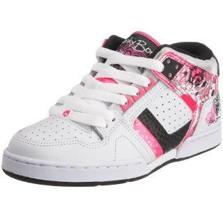 Womens NYC 83 Girls Skateboarding Shoe,White/Pink/Black,5 Shoes