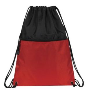 Drawstring Backpack Bookpack Bag, with Zipper Pocket