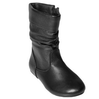 Journee Kids Girls Slouchy Accent Boots Shoes