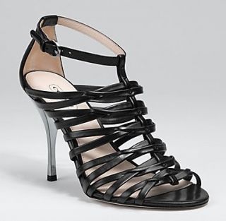 Coach Fantasia Strappy Sandal (Black, 6.5) Shoes