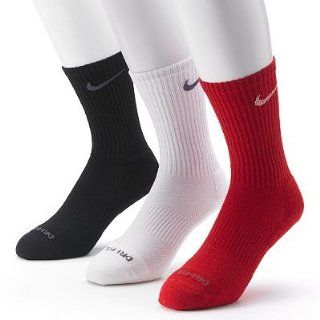 Nike Mens 3 pk. Dri FIT Cushioned Crew Socks   Made in USA