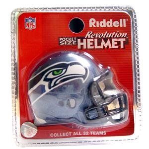 Seattle Seahawks Revolution Style Pocket Pro NFL Helmet by