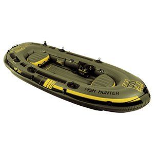 Sevylor Fish Hunter Inflatable 4 Person Boat Sports