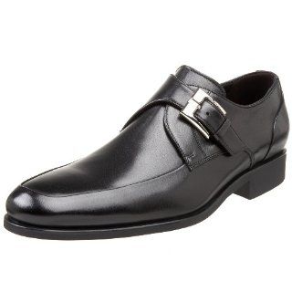 Bruno Magli Mens Remmos Monk Strap,Black,7 M US Shoes