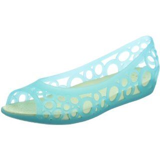 Slip On Ballet Flats Jelly Shoes Open Toe (10, Teal mx005) Shoes