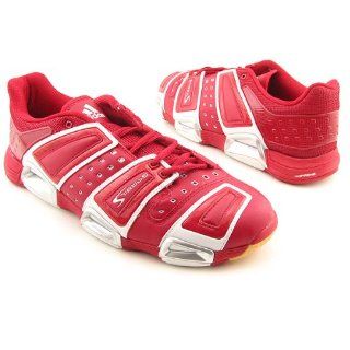  adidas Womens Stabil S Court Shoe,Red/White/Silver,13 M Shoes