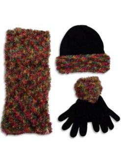 Winter Warm Up   Ladies 3 Piece Hat, Glove And Scarf Set