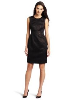  Calvin Klein Womens Python Sheath Dress, Black/Rose, 14 Clothing