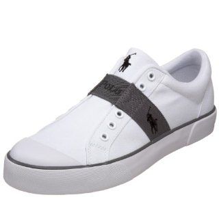  Polo Ralph Lauren Mens Gardener Sneaker,White/Grey,15 D US Shoes