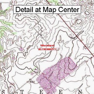USGS Topographic Quadrangle Map   Wheatland, Indiana