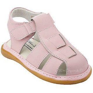 com Wee Squeak Baby Girls Pink Fisherman Sandals 3 Wee Squeak Shoes