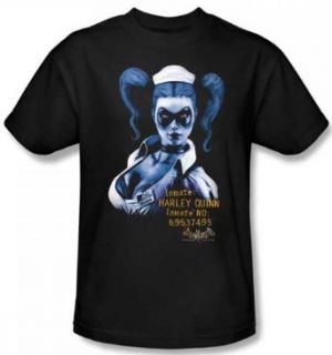 Batman Arkham Asylum Harley Quinn Inmate T Shirt Clothing