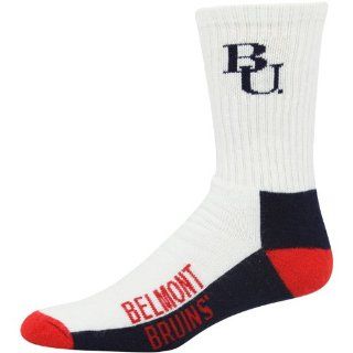 NCAA Belmont Bruins Youth Tri Color Team Logo Crew Socks